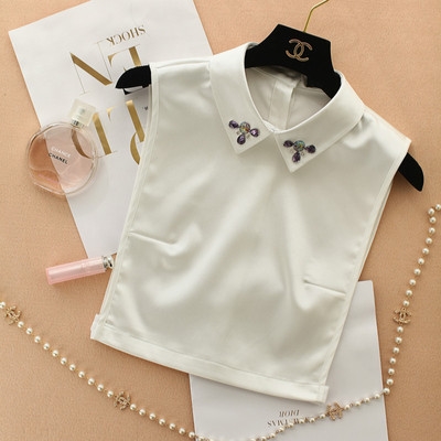 方领镶钻衬衫图片