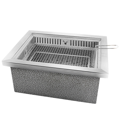 日式碳烤炉方形下排烟烤肉炉烤肉店专用锅木炭烧烤下排风商用烤炉