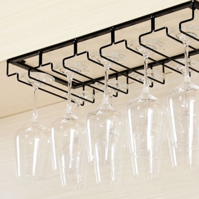 简易打孔无痕家装高脚杯架悬挂架酒柜红酒杯架倒挂悬挂杯子吊杯架