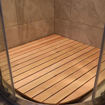 防水浴室踏板防腐木地板淋浴房卫生间木制板防滑垫地垫防水可