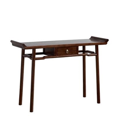 红木家具鸡翅木中堂六件套供桌条案实木八仙桌新中式客厅供台神台