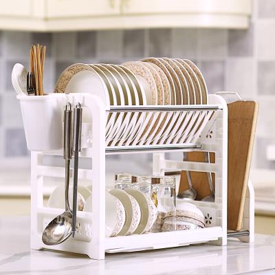 塑料两层置物架图片