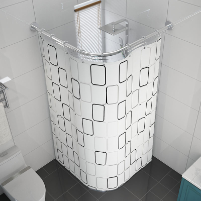 雨罩洗澡罩冬天形杆浴室隔断门帘子防水布卫生间淋浴洗澡间挂帘