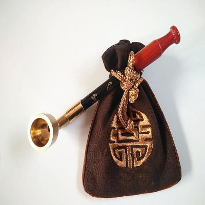 烟杆叶子烟烟锅水烟斗过滤芯叶子烟袋锅汗卷烟烟斗老人吸烟旱烟袋