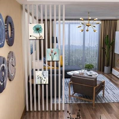 隔离板分隔板挡板房间家用厅办公室装饰隔断墙家用卧室房间分