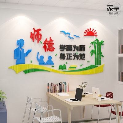 教师办公室墙壁布置图片