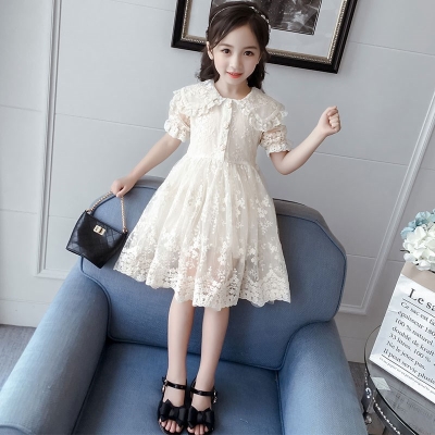 女童蕾丝连衣裙6-12岁图片