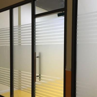 防撞透光窗户贴膜浴室不办公室移门磨砂玻璃透明条纹腰线百叶贴纸