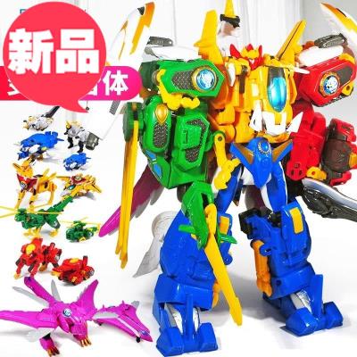 华大套装4变形合体机斗龙战士玩具6合体新11兽金刚6玩具合体豪