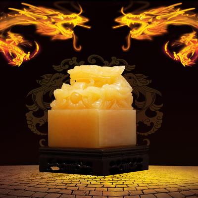 九龙玉玺印章天然图片