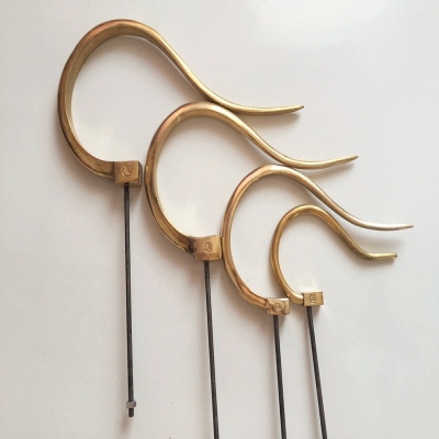 精品画眉百灵绣眼玉鸟云雀麻料竹鸟笼纯铜挂钩钩子提手鸟笼配件