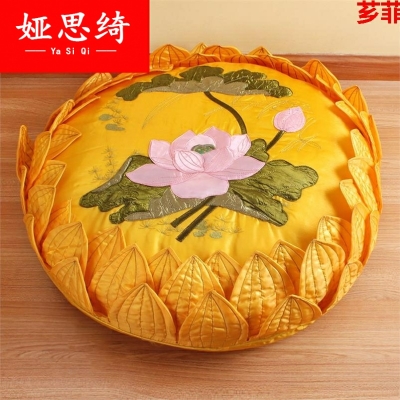 拜垫拜佛垫拜垫套莲花家用跪垫莲花坐垫禅修跪拜垫莲花地垫佛垫子图片
