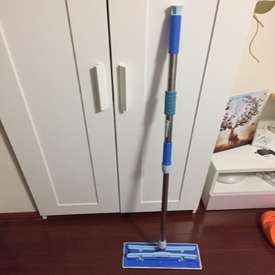 平板拖把平拖墩布品质生活小型万向实心吸水不锈钢头平板瓷砖