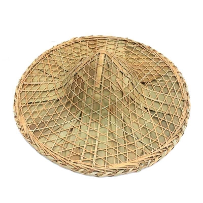 斗笠帽竹编帽子红军帽越南舞蹈舞台演出道具蓑衣吊顶蓑衣灯