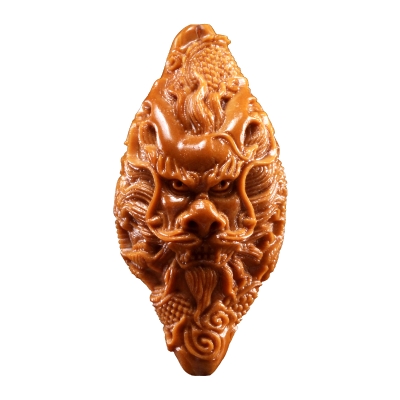 橄榄核十八罗汉名家文玩如来diy2.1大籽释迦牟尼九龙佛头手链精.