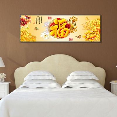 中式卧室挂画单幅图片