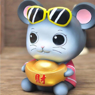 30鼠年存钱罐储蓄罐女生可爱大容量儿童创意小礼品生肖招财鼠储钱罐