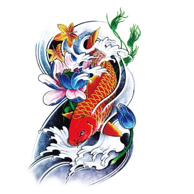 纹身贴招财鱼价格