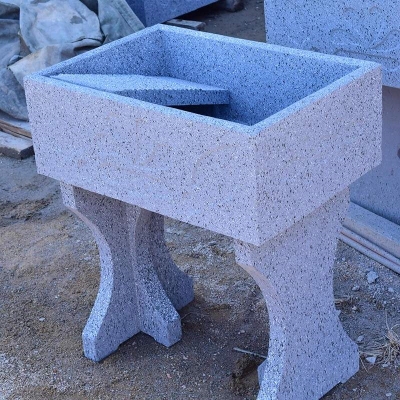 水磨石水泥户外洗水槽池室外室外花岗岩洗衣台一体阳台家用水池洗衣池