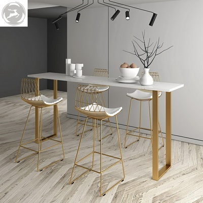 办公室茶水间吧台柜组合椅家用靠墙高脚桌酒吧咖啡网红奶茶店桌椅