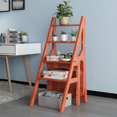 步凳子折叠两用两步梯能家用室内登高梯子踏简易实木楼梯椅子多功
