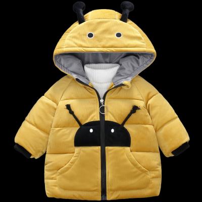 宝宝棉衣加厚冬季小女孩保暖红色卡通防风防寒冬天棉袄女童棉服