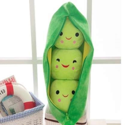 小公仔毛绒玩具小绿豆卡通小豆子豌豆荚礼物送儿童布娃娃卡通礼品