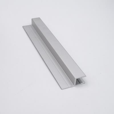 h固定夹玻璃卡槽铝型材收口槽铝框架玻璃夹型铝合金槽工业铝滑槽