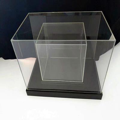 定制亚克力透明展示盒防尘展示罩 有机玻璃车模展示罩子