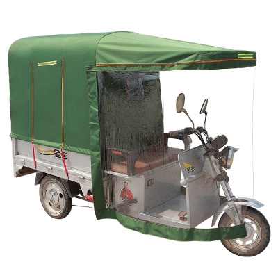 防水带门电动三轮车车棚雨棚冬季摩托车全封闭保暖小型加厚帆布休