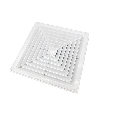 天花通风口盖 塑料方形出风口 空调排风口pvc散流器抽风口