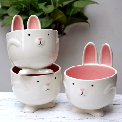 兔子造型碗图片