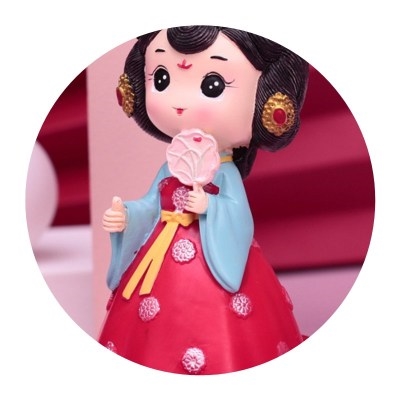 西安纪念品不倒翁大唐不夜城小姐姐公仔旅游文创古风人偶摆件