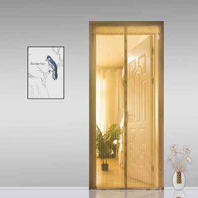 推拉纱门防盗门推拉式折叠铝合金纱门帘磁性防蚊门帘隐形高档沙门