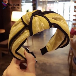 发卡宽边成年发箍头饰简约百搭头箍甜美短发发带布艺韩版发饰中间