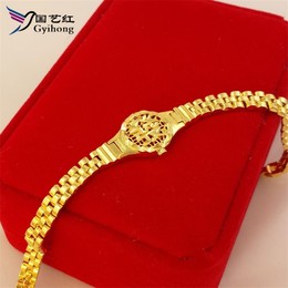 越南沙金福字手表手链厚金招财欧币手链发财福字泰国金时尚手链女
