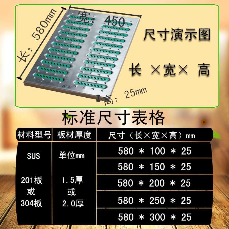 不锈钢地沟盖板地沟水沟厨房排水盖板格栅下水道水米子花园阴沟盖