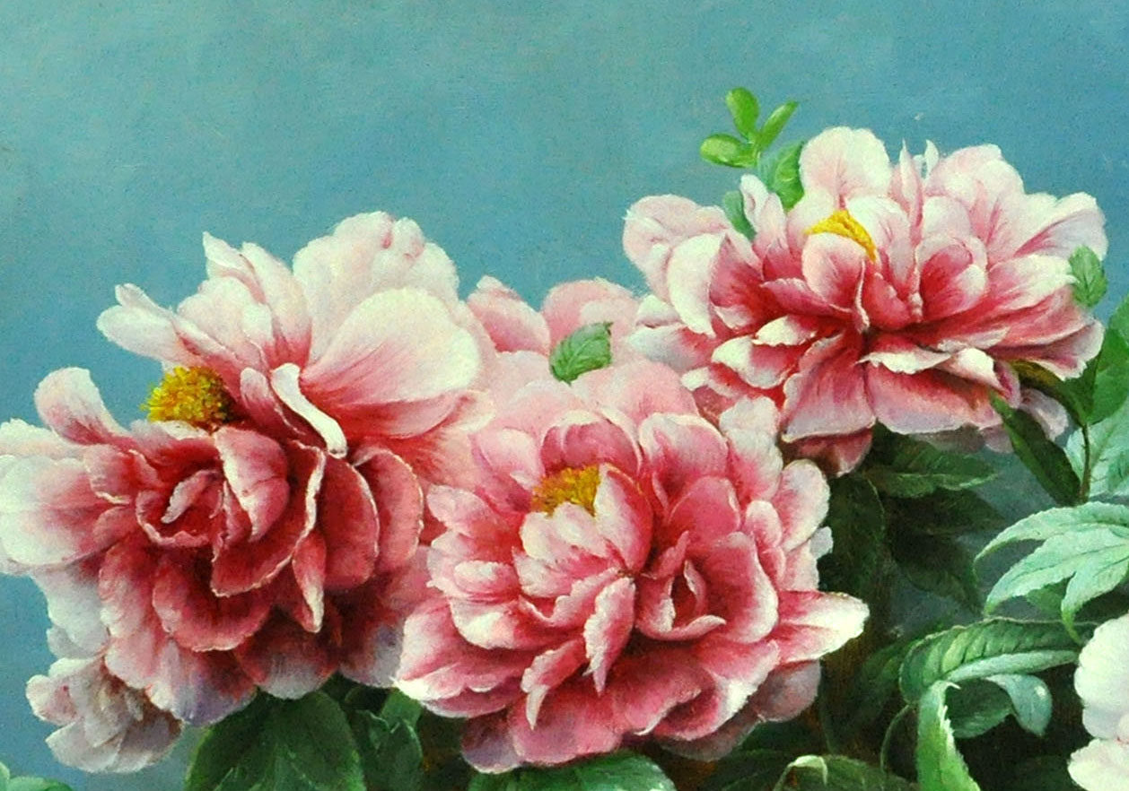 刘湘林《花开富贵之二》 布面油画