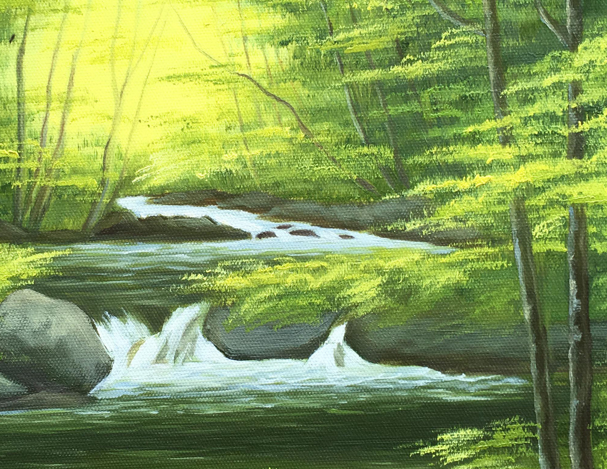 李茂东《绿色空间》布面油画