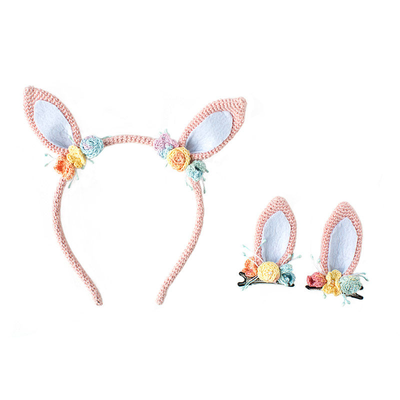 新妈咪手作梦幻动物发箍宝宝棉编织毛线手工diy钩针材料包飝