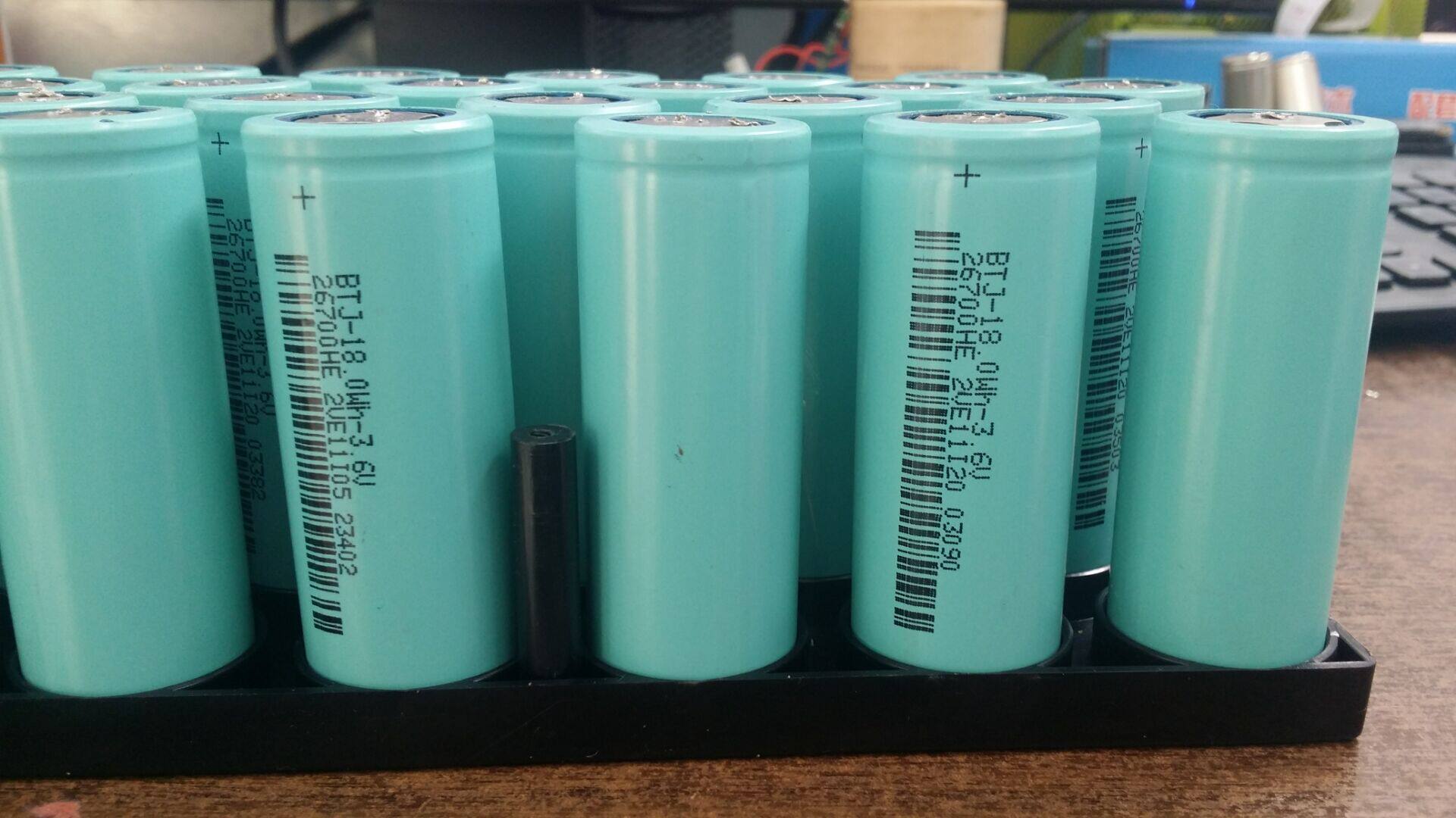 拆机比克26700大容量5000ma3.7v4.2v锂电池可代替强光手电 26650