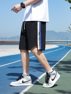 Leeurocc短裤男士夏季潮牌五分裤男生休闲运动篮球宽松型男款裤子