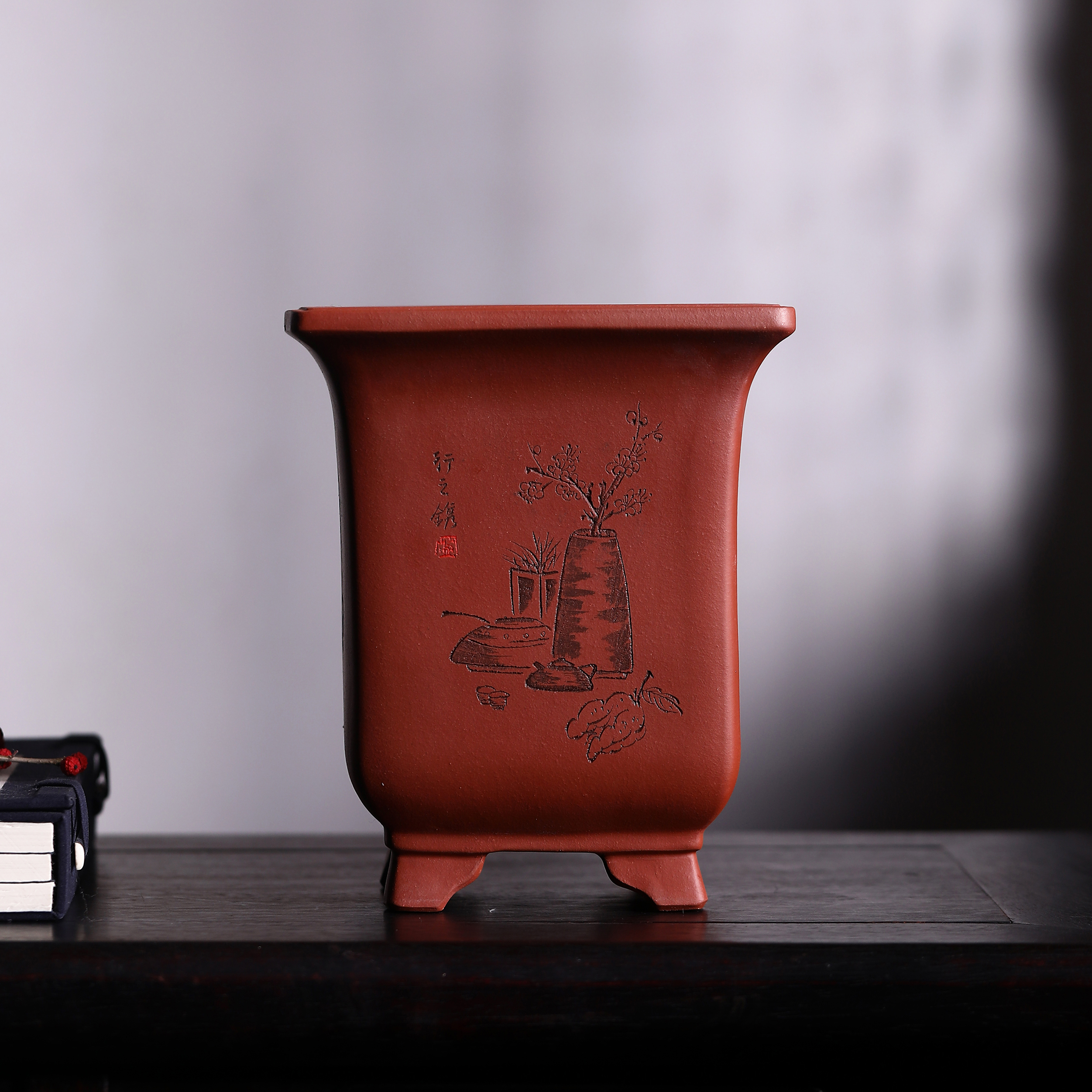 精品紫砂万江全手工束腰君子兰仙人球兰盆盆景花盆 原价168元 现价158