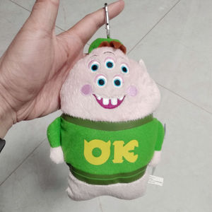 disney正品 怪兽大学 ok家族五眼怪 公交卡零钱包