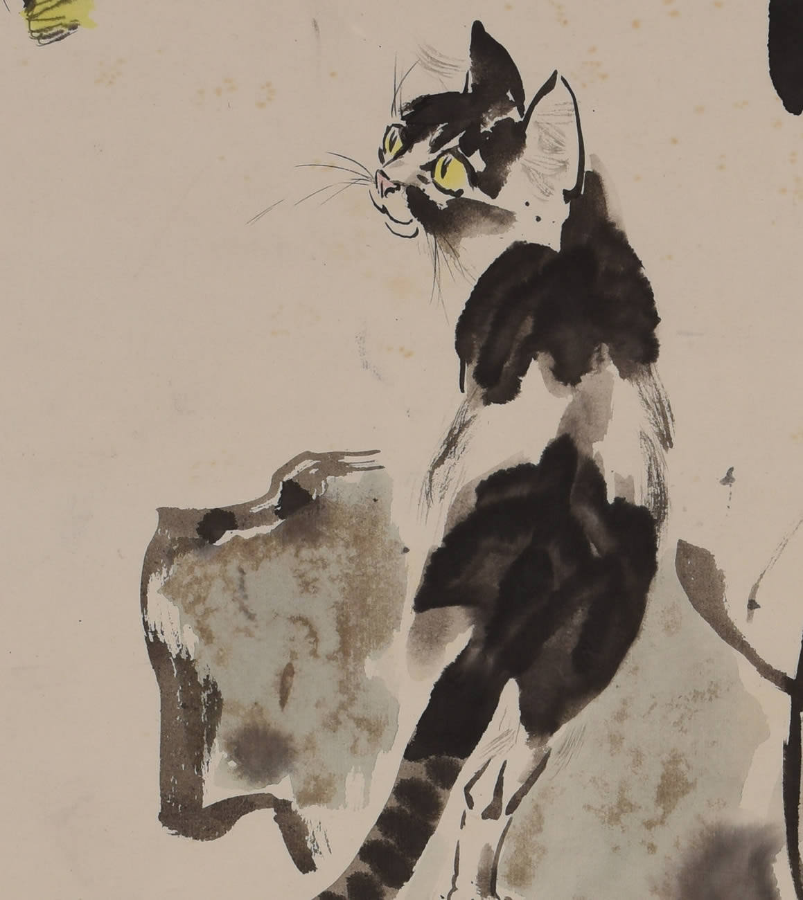 国家一级画家 王为政 猫趣图 2104