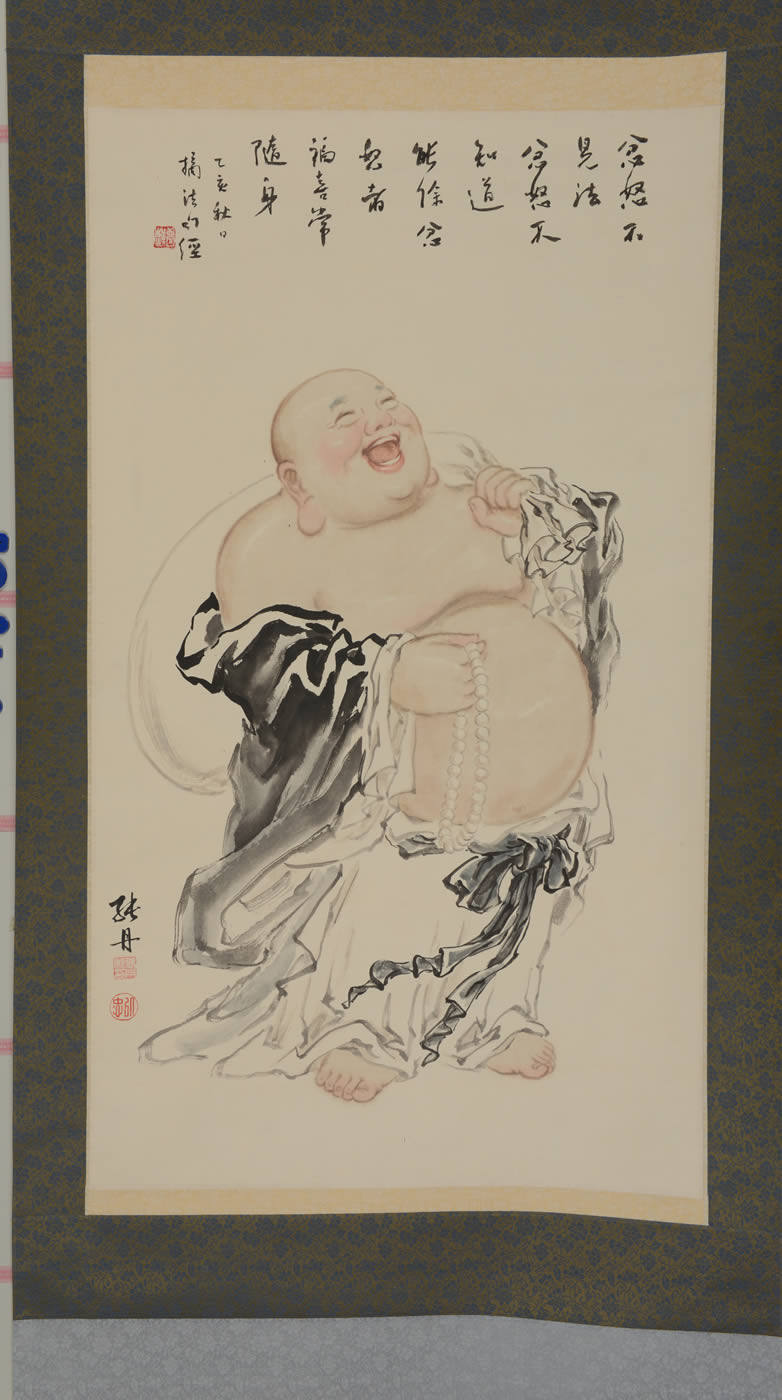 张丹作品 欢喜布袋和尚 1730