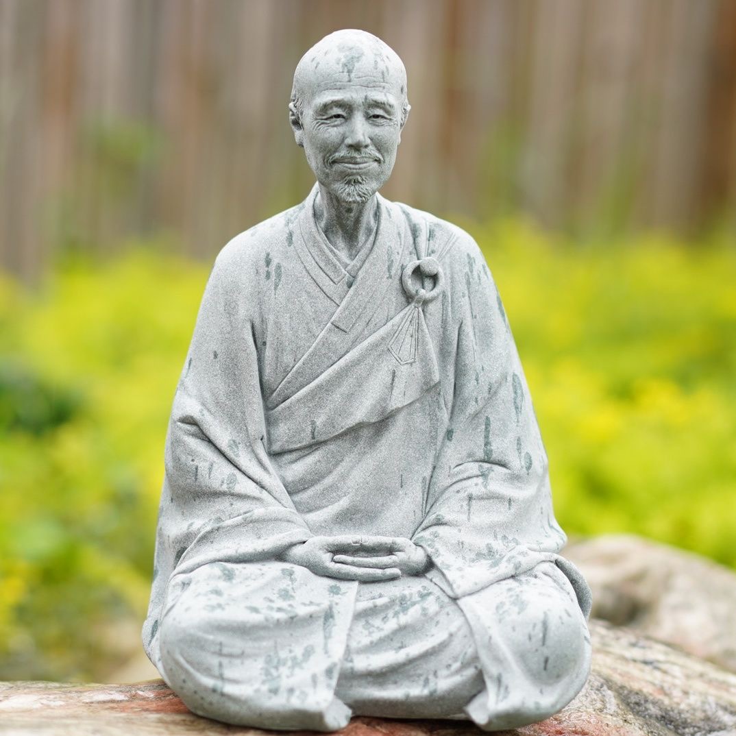 弘一法师佛像李叔同人物雕塑砂岩摆件中式古典禅意书房佛家工艺品