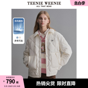 TeenieWeenie小熊冬季轻薄保暖防风棉服外套短款小个子棉衣棉袄女