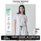 【索罗娜】TeenieWeenie小熊2024年夏季新款白色圆领T恤短款上衣