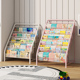 书架置物架落地家用儿童阅读绘本架免安装折叠收纳报刊架简易书柜